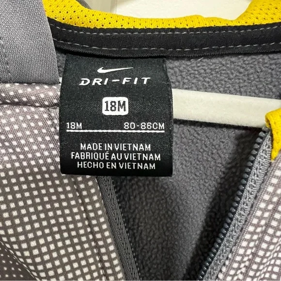 Nike Toddler Grey Full Zip Jacket Size 18 Months - Picture 2 of 4